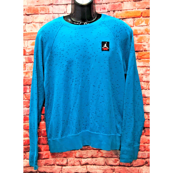 Jordan Mens L Essentials Statement Sweatshirt Flight Nike Air Pullover - Picture 1 of 8